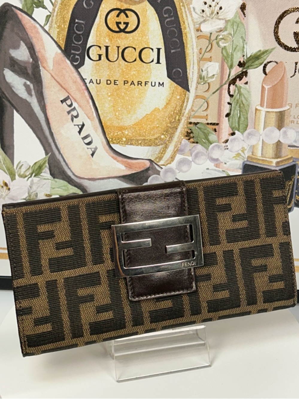 FENDI Zuchino Signature Flap Long Wallet ๐โค๏ธ - Picture 11 of 16